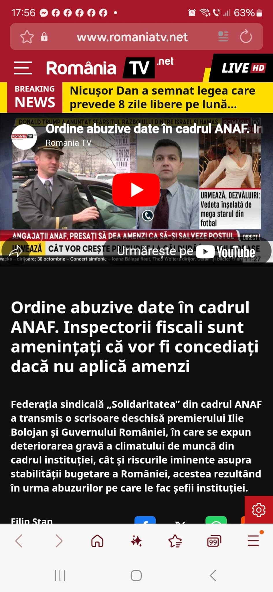 Thumbnail for Abuzuri sesizate de SNS